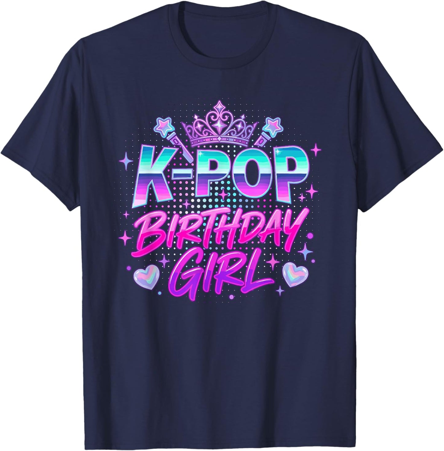 K-Pop Birthday Girl T-Shirt - T-Shirt | Navy