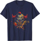Mad Evil Clown Face T-Shirt - T-Shirt | Navy