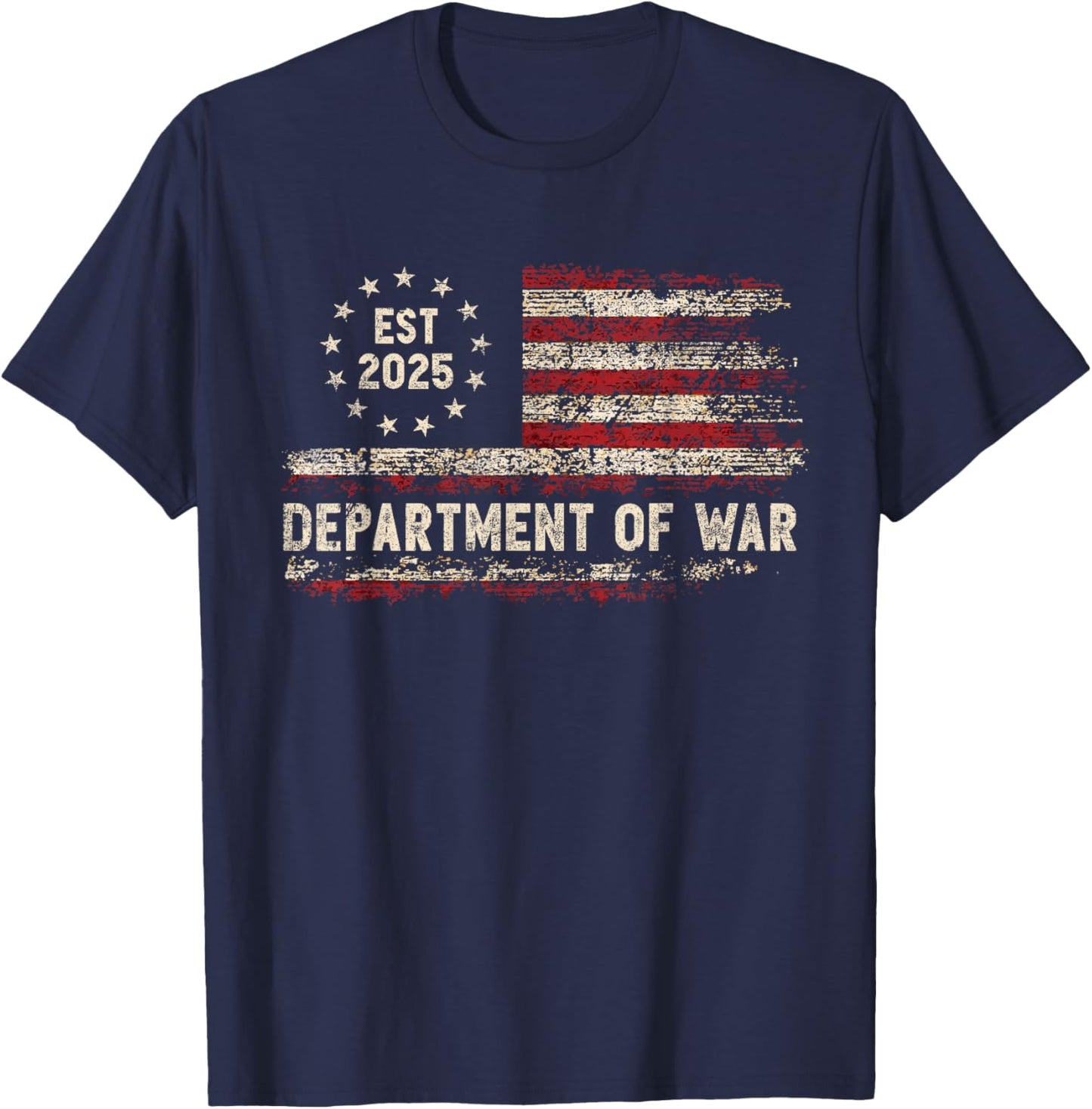 Department of War United States of America USA T-Shirt - T-Shirt | Navy