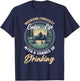 Weekend Forecast Cabin Life With A Chance Of Drinking T-Shirt - T-Shirt | Navy