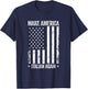 Make America Italian Again Funny US Flag Patriotic Party Men T-Shirt - T-Shirt | Navy