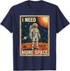 Vintage Astronaut Nerd Planets Space Astronomer Solar System T-Shirt - T-Shirt | Navy