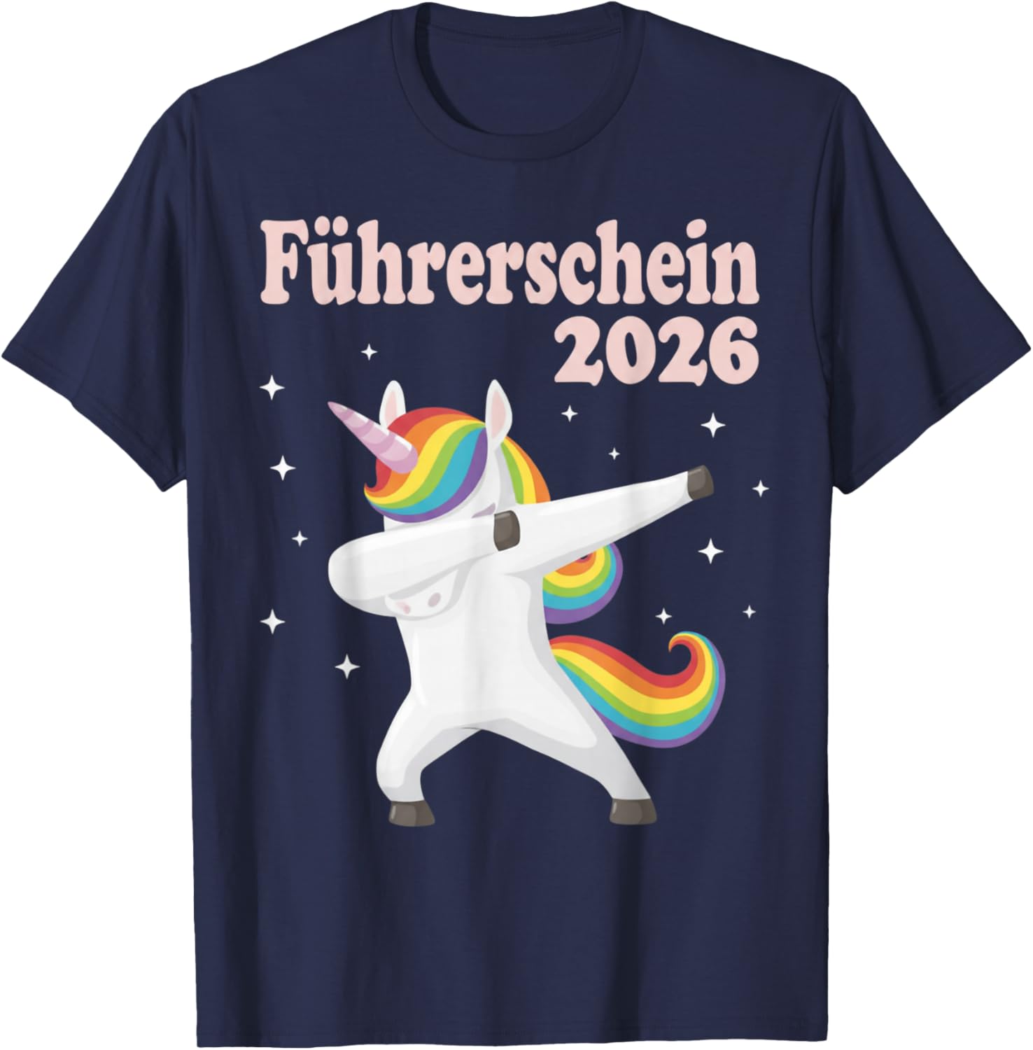 with Unicorn Driving Licence Exam Passed Driving Test T-Shirt - T-Shirt | Navy