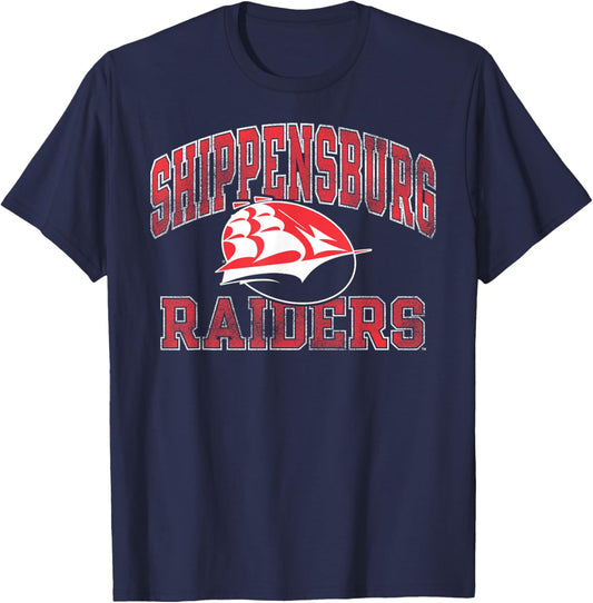 Shippensburg Raiders Vintage Worn Navy Officially Licensed T-Shirt - T-Shirt | Navy