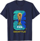 Kids FIFA World CUP26 Seattle Trophy Color T-Shirt - T-Shirt | Navy