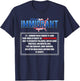 Immigrant Definition Resilient Hardworking Brave T-Shirt - T-Shirt | Navy