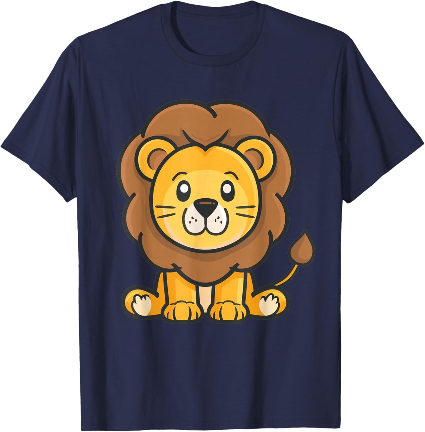 Cute Lion for Kids T-Shirt - T-Shirt | Navy