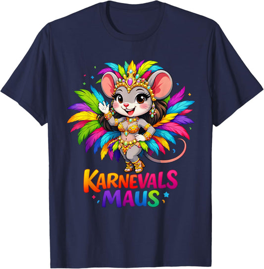 Carnival Mouse Costume for Fancy Dress and Carnival T-Shirt - T-Shirt | Navy