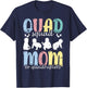 Quad Squad: Mom To Quadruplets Mami Mama Mommy Mother T-Shirt - T-Shirt | Navy