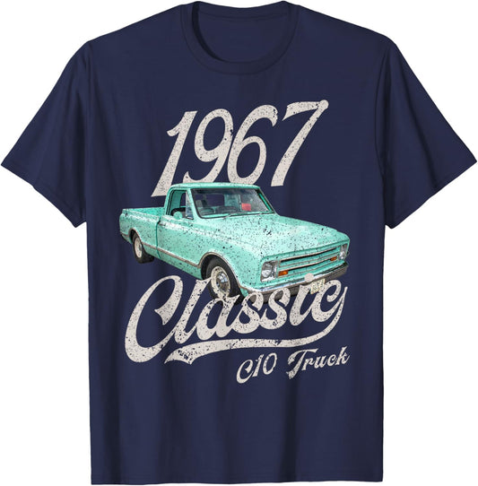 1967 67 C10 Truck T-Shirt - T-Shirt | Navy