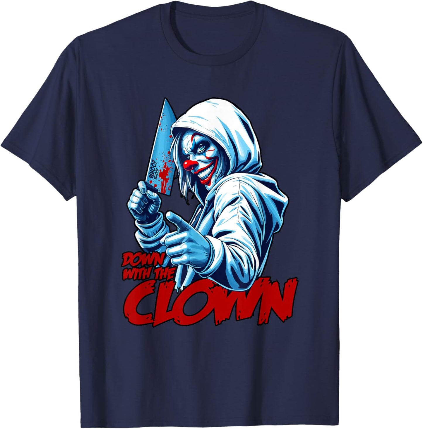 DOWN WITH THE CLOWN ICPS Juggalette Hatchet T-Shirt - T-Shirt | Navy