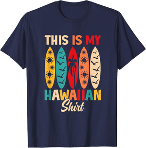 Vintage Tropical T-Shirt - T-Shirt | Navy