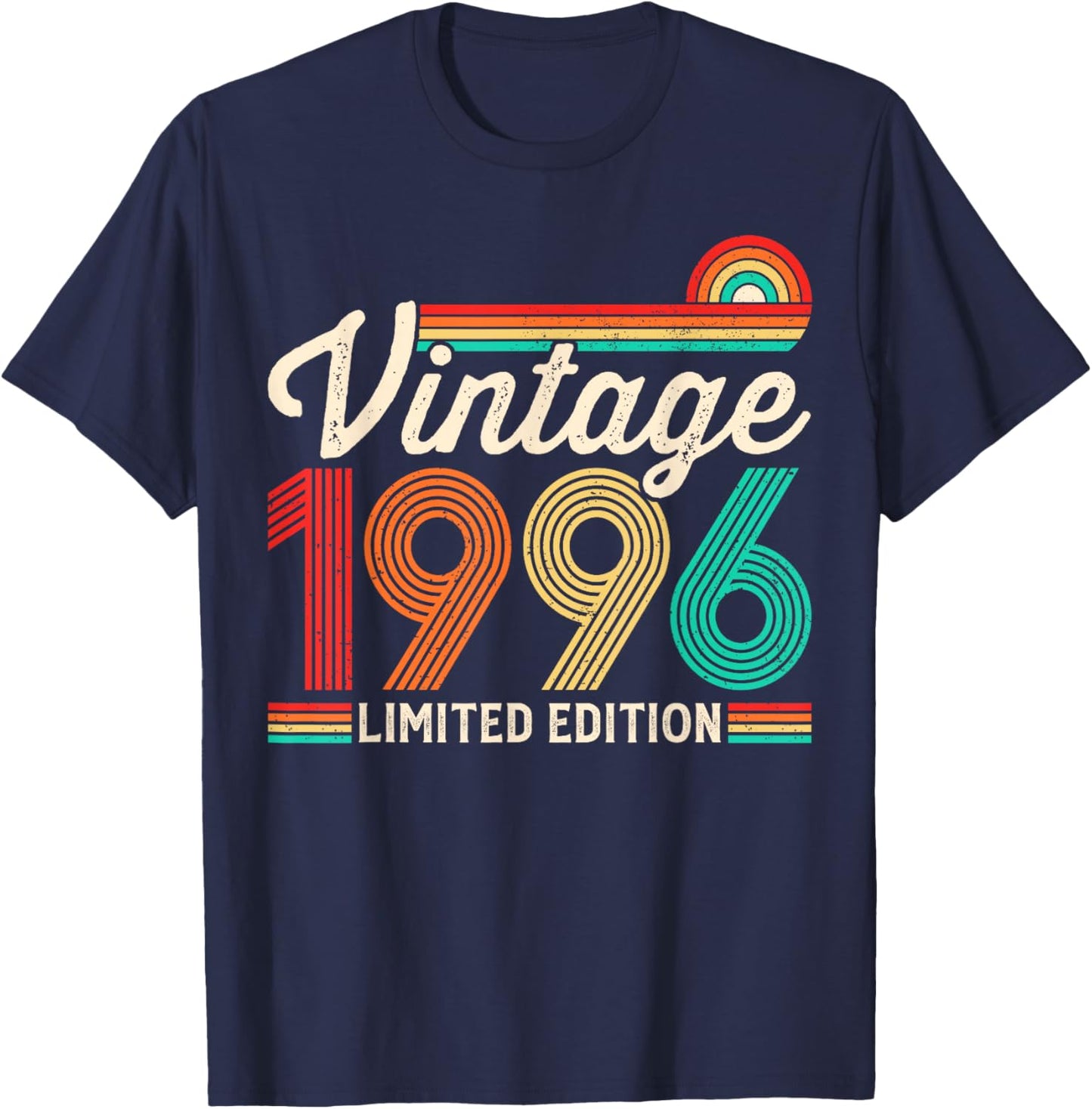 30th Birthday Men Women Vintage 1996 30 Years Old Birthday T-Shirt - T-Shirt | Navy