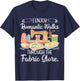 Funny Sewing Art For Mom Women Sewing Machine Quilting Sewer T-Shirt - T-Shirt | Navy