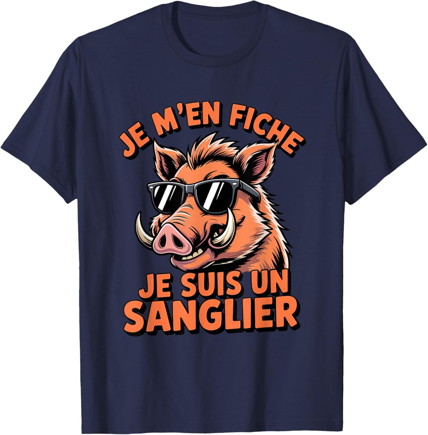 I Don't Care I'm A Boar Humour Lovers Animals T-Shirt - T-Shirt | Navy