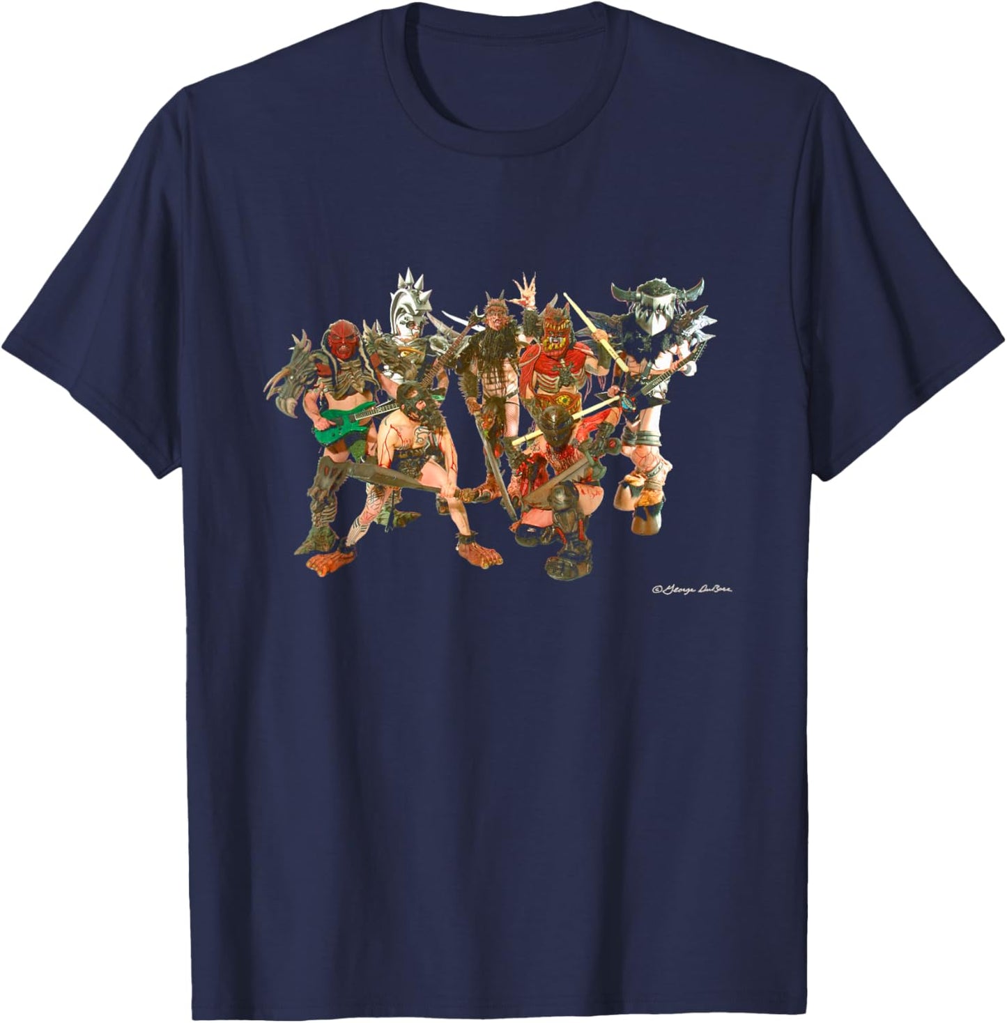 Heavy Metal Band GWAR by George DuBose T-Shirt - T-Shirt | Navy