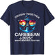Cruisin' Together Caribbean 2025 Matching Family Vacation T-Shirt - T-Shirt | Navy