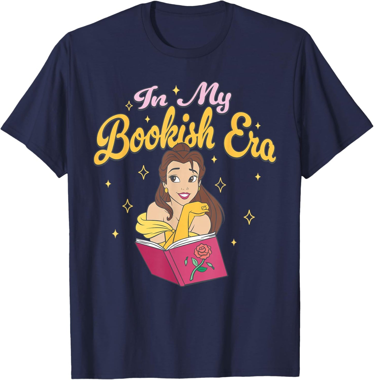 Disney Beauty and The Beast in My Bookish Era T-Shirt - T-Shirt | Navy