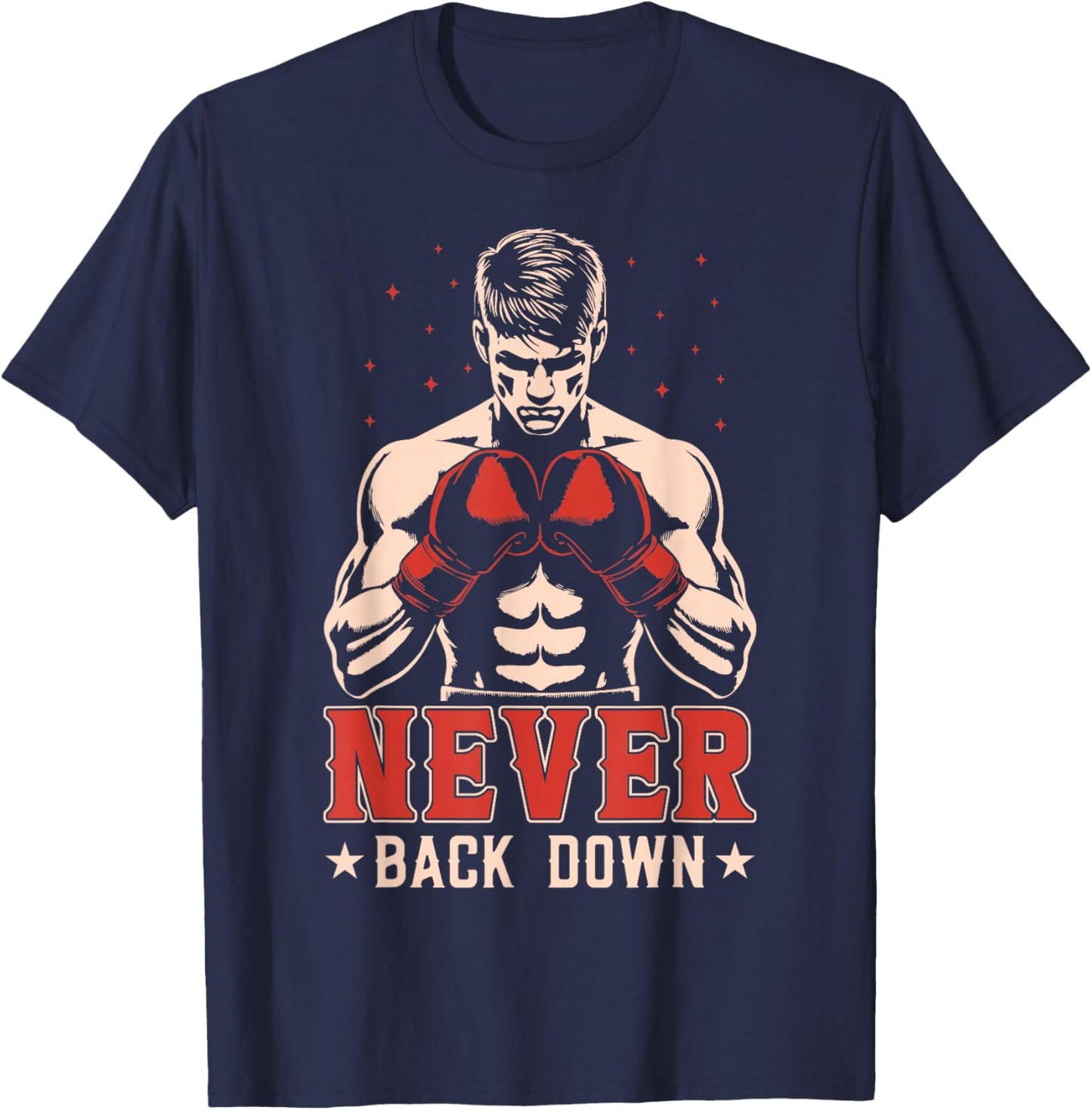 Never Back Down T-Shirt - T-Shirt | Navy