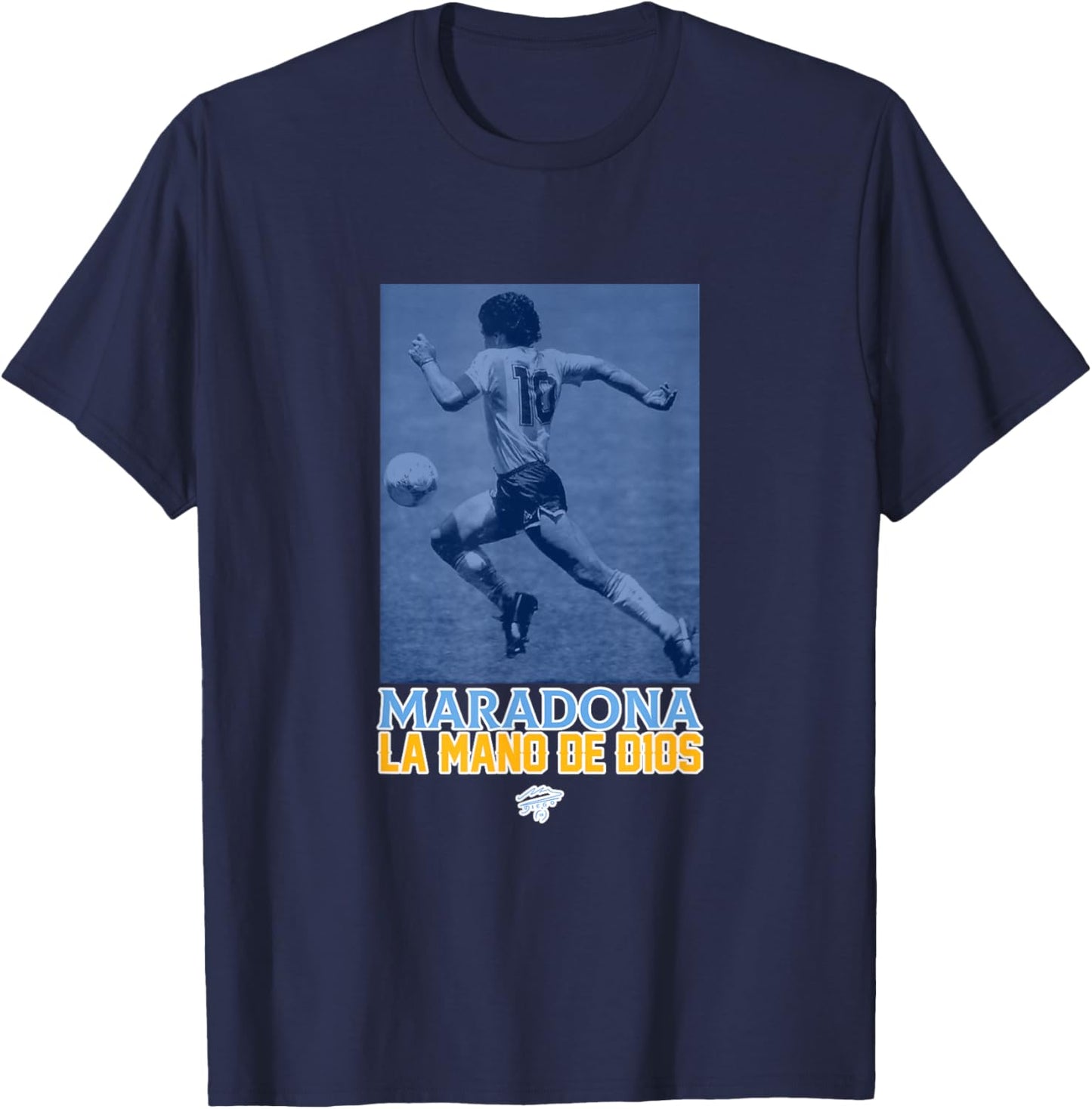Maradona La Mano de D10S T-Shirt - T-Shirt | Navy