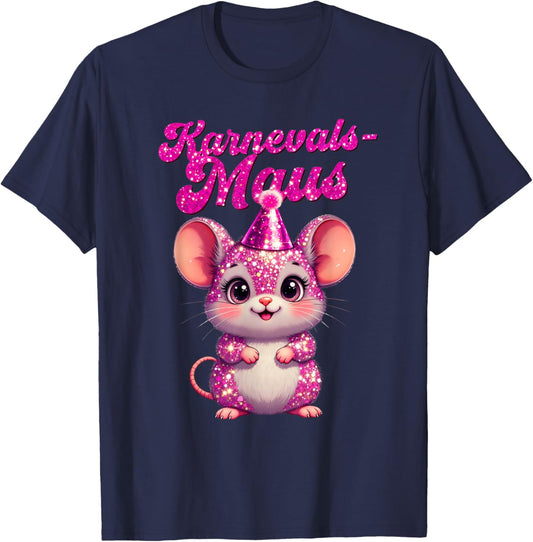 Carnival Mouse Cute Fancy Dress Motif and Children T-Shirt - T-Shirt | Navy