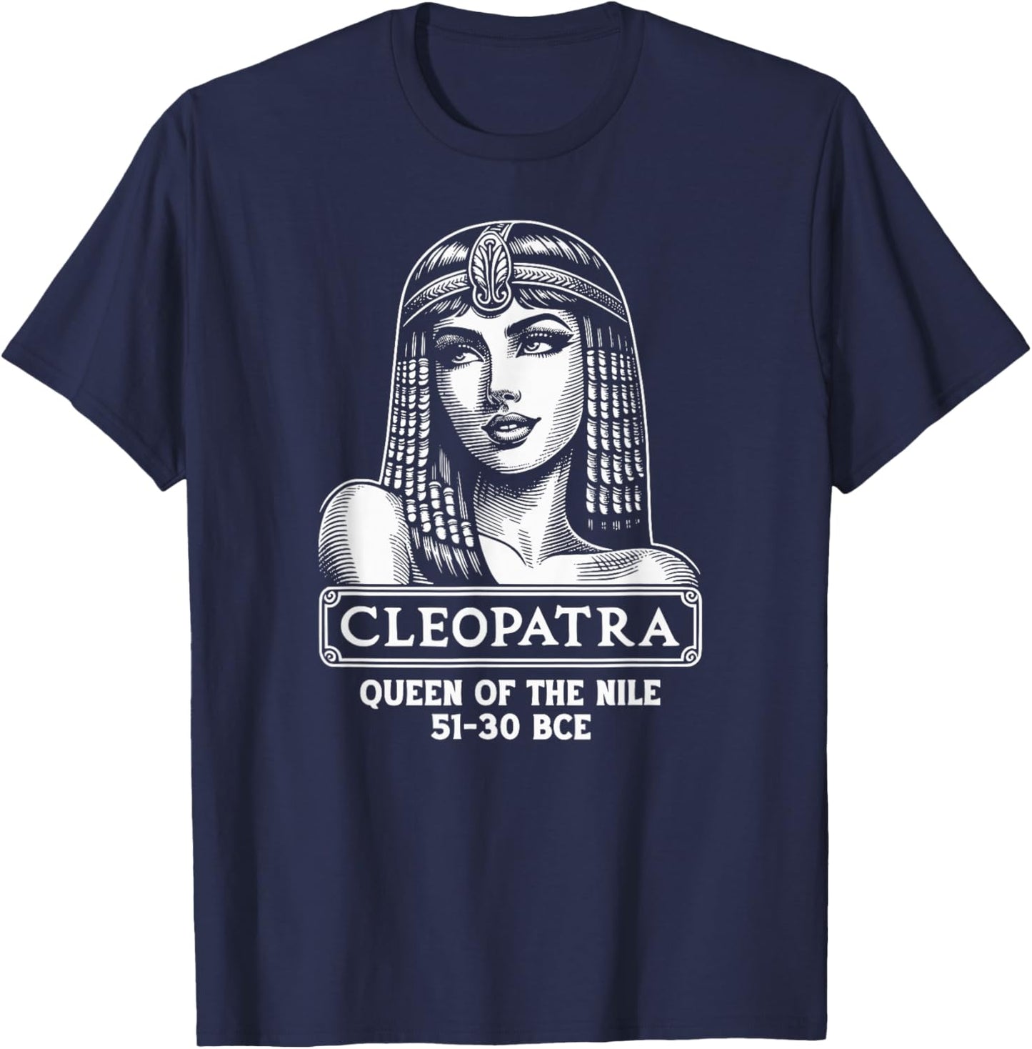 Cleopatra Queen of the Nile T-Shirt - T-Shirt | Navy