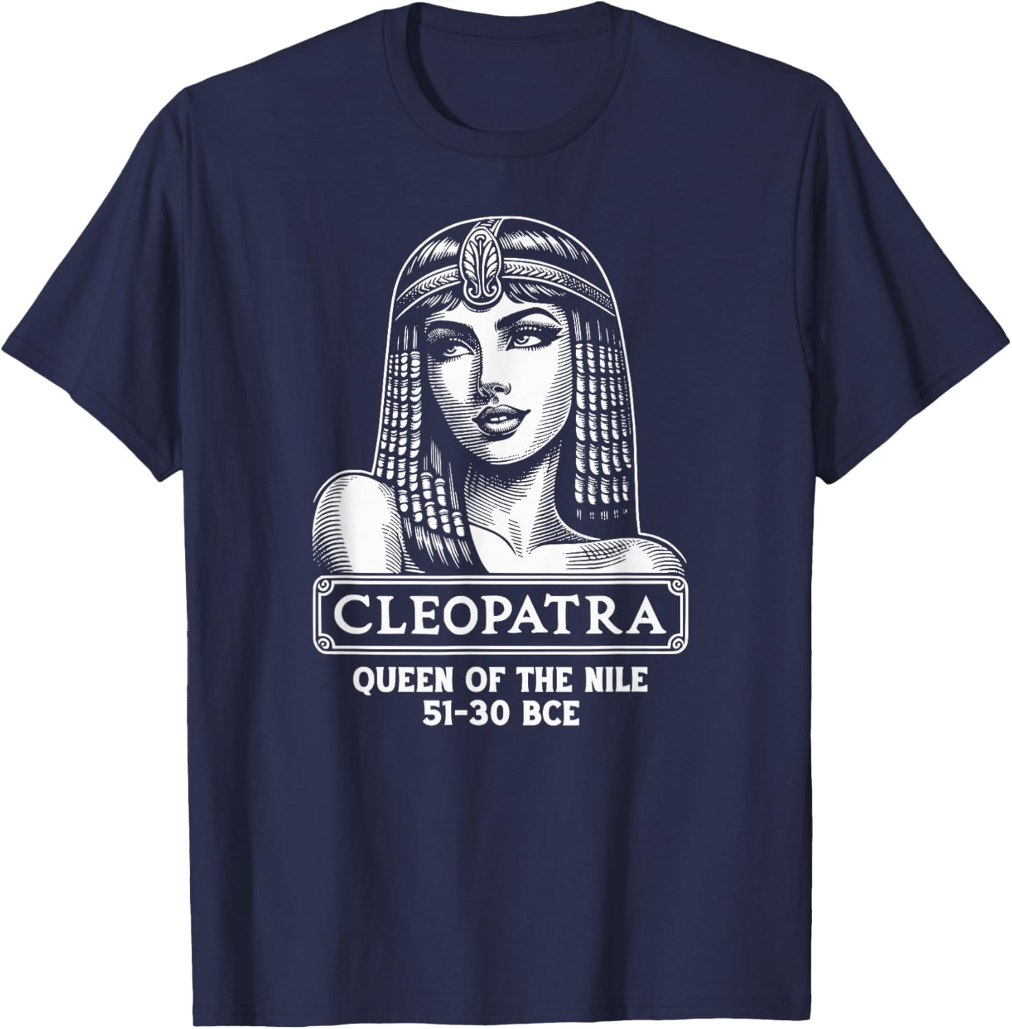 Cleopatra Queen of the Nile T-Shirt - T-Shirt | Navy