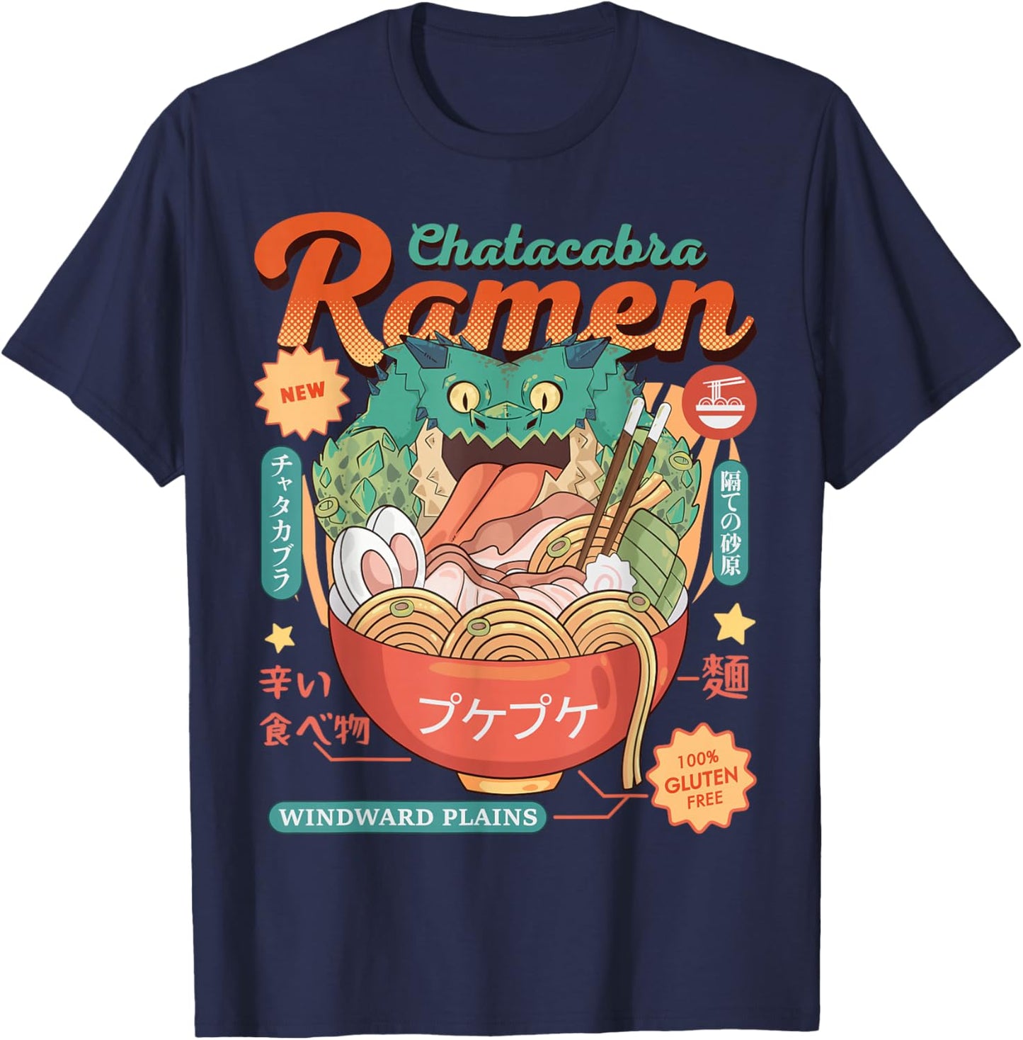Wild Ramen Hunter T-Shirt - T-Shirt | Navy