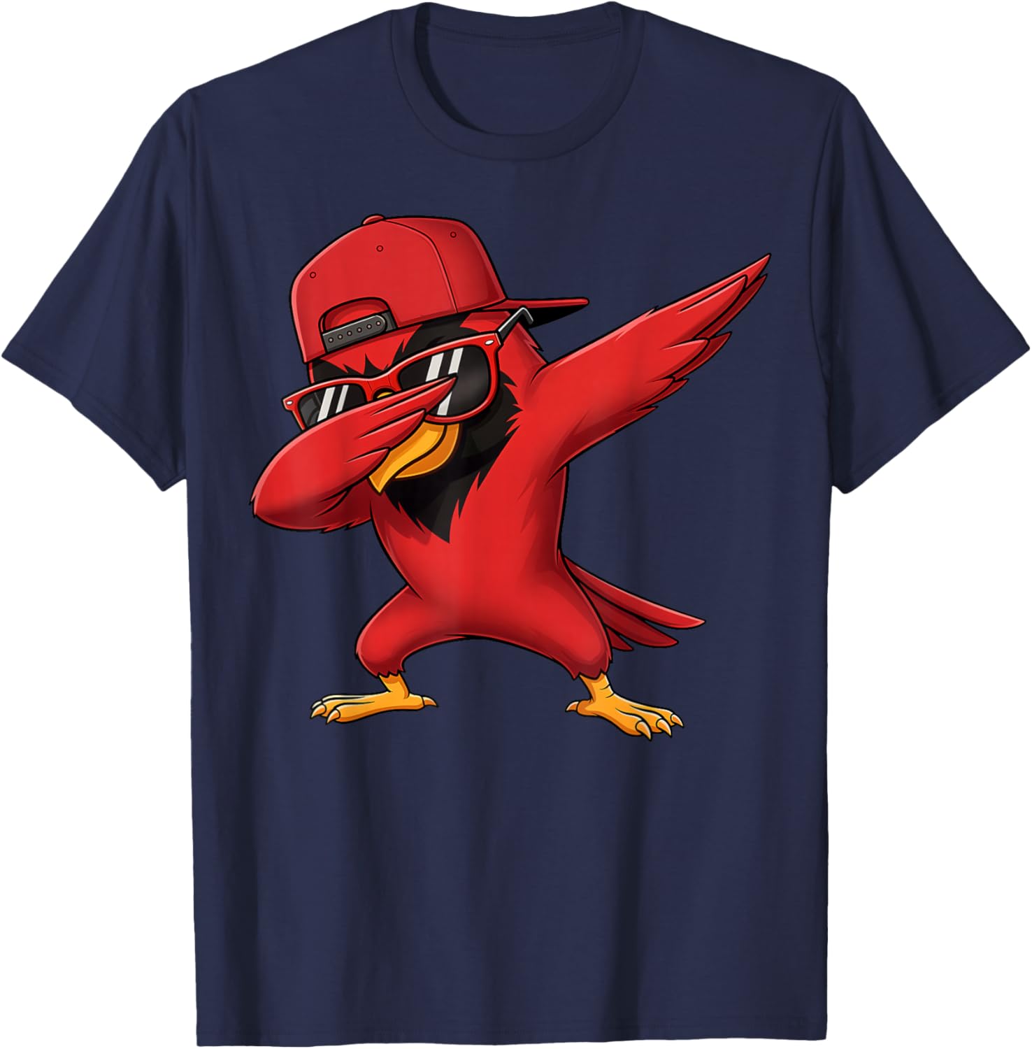 Cardinal Dabbing Women Youth Kids Toddler Boys Girls T-Shirt - T-Shirt | Navy
