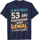 Birthday Gift 53 Years Original Humour 53 Years Men's T-Shirt - T-Shirt | Navy