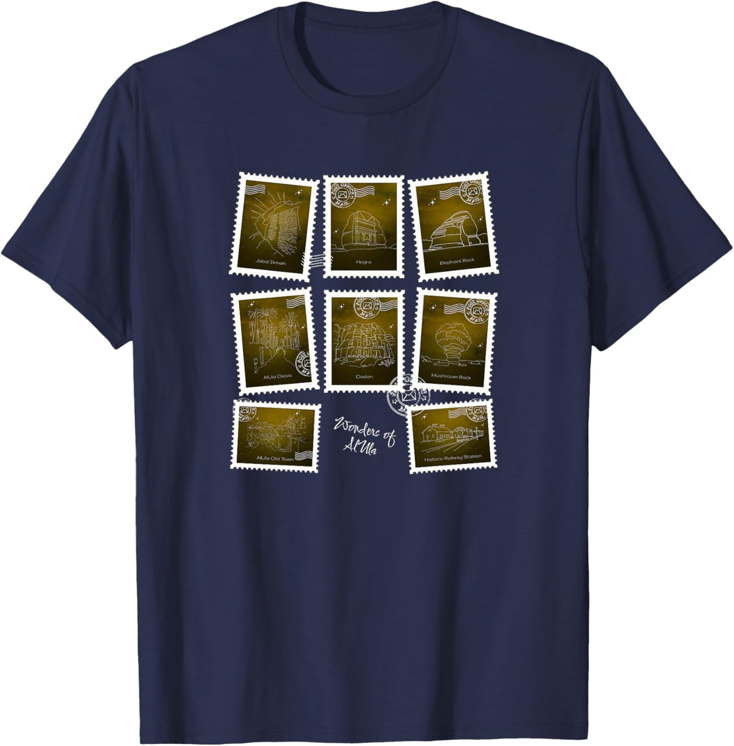 Merveilles d'AlUla Haut de Gamme T-Shirt - T-Shirt | Navy