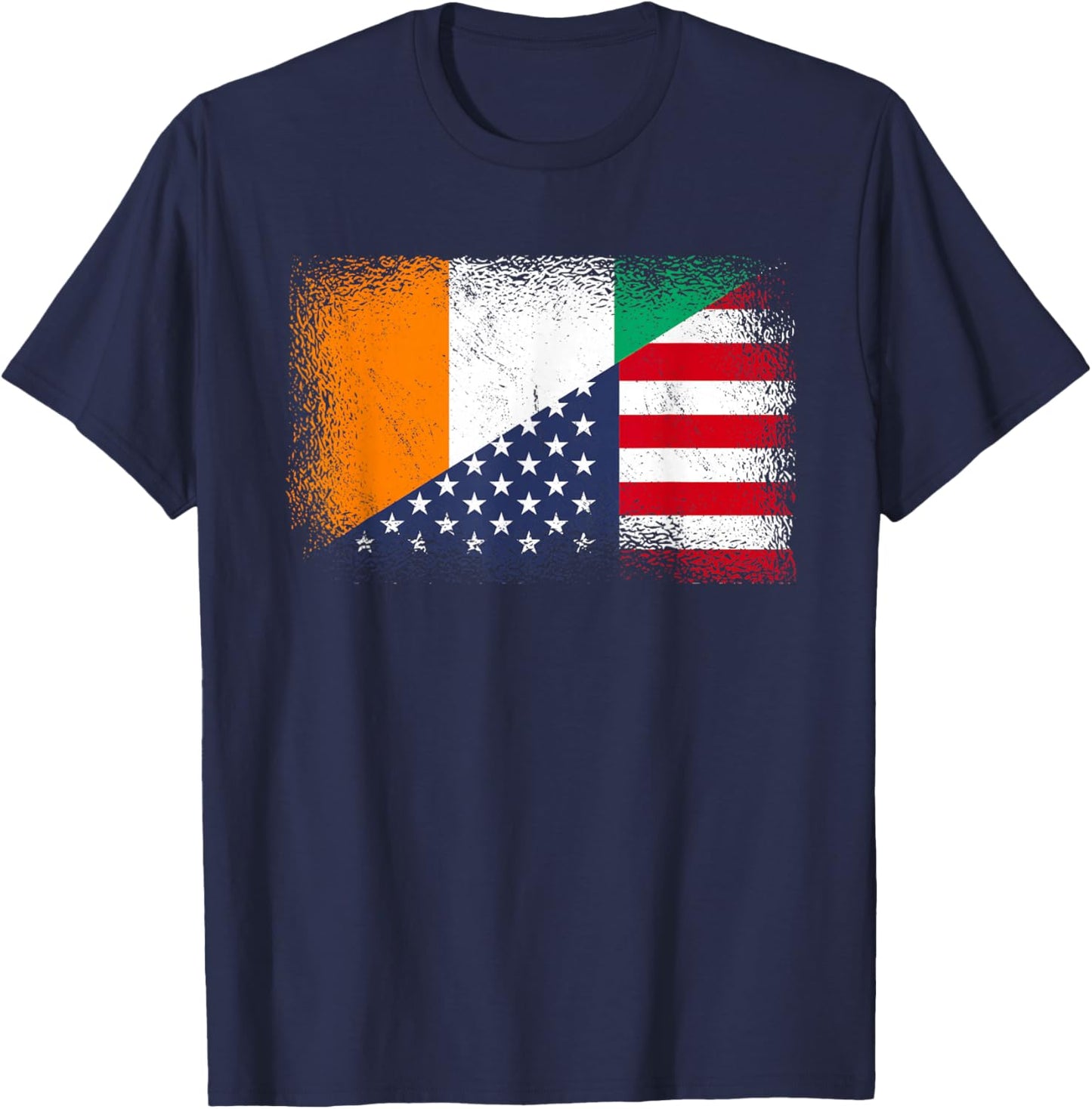 Ivory Coast America Flag Jersey Côte d'Ivoire USA T-Shirt - T-Shirt | Navy