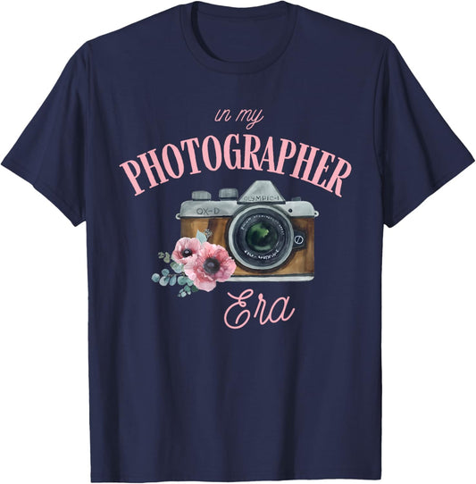 In My Photographer Era Apparel T-Shirt - T-Shirt | Navy