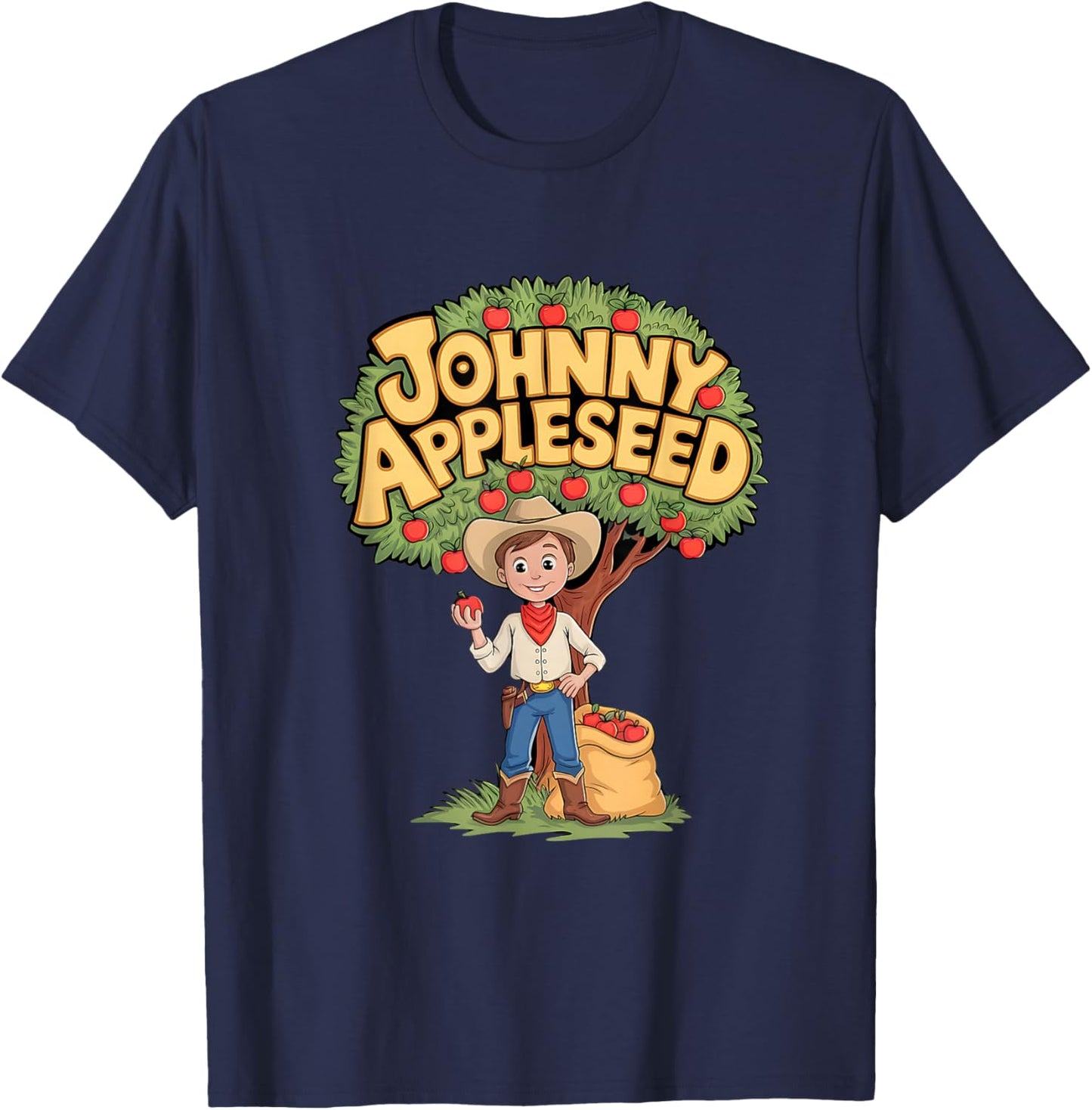 Johnny appleseed Kids Book Character Costume T-Shirt - T-Shirt | Navy
