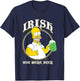 The Simpsons St. Patrick's Day Homer Irish You Were Beer T-Shirt - T-Shirt | Navy
