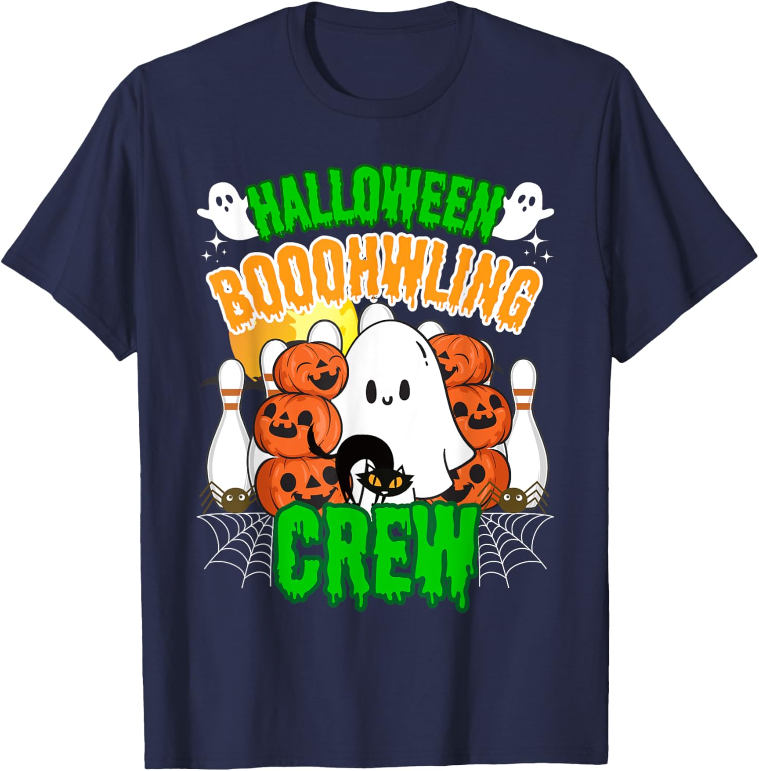 Bowler Coach Bowling Kids Halloween Player Team Bowling T-Shirt - T-Shirt | Navy