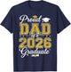 Proud Dad of a 2026 Graduate Senior Graduation Men T-Shirt - T-Shirt | Navy