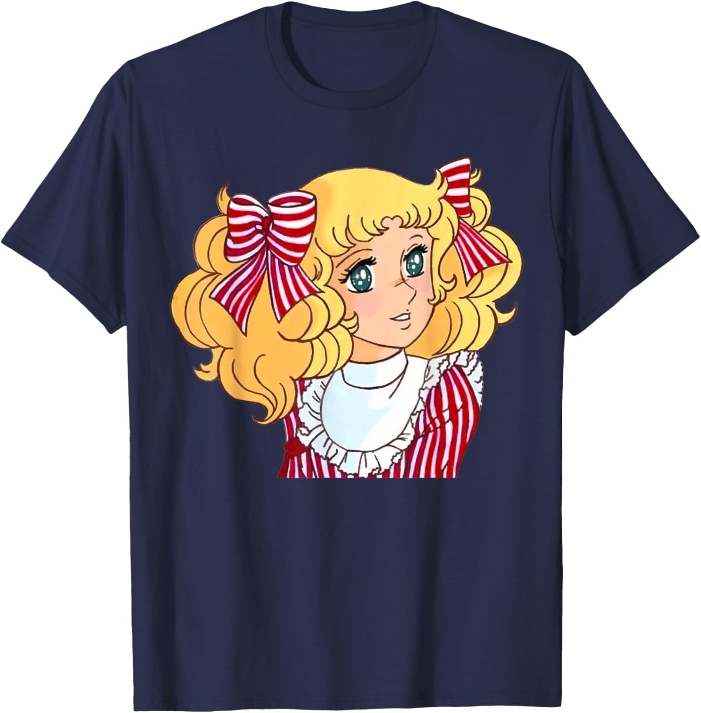 Candy Candy Japanese Retro Vintage 80s Anime Manga T-Shirt - T-Shirt | Navy