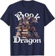 Book Dragon Book Lover Bookworm Funny Book Reader Librarian T-Shirt - T-Shirt | Navy
