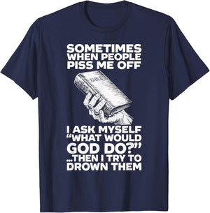 Atheism Anti-Religion Agnostic Freethinker Atheist T-Shirt - T-Shirt | Navy