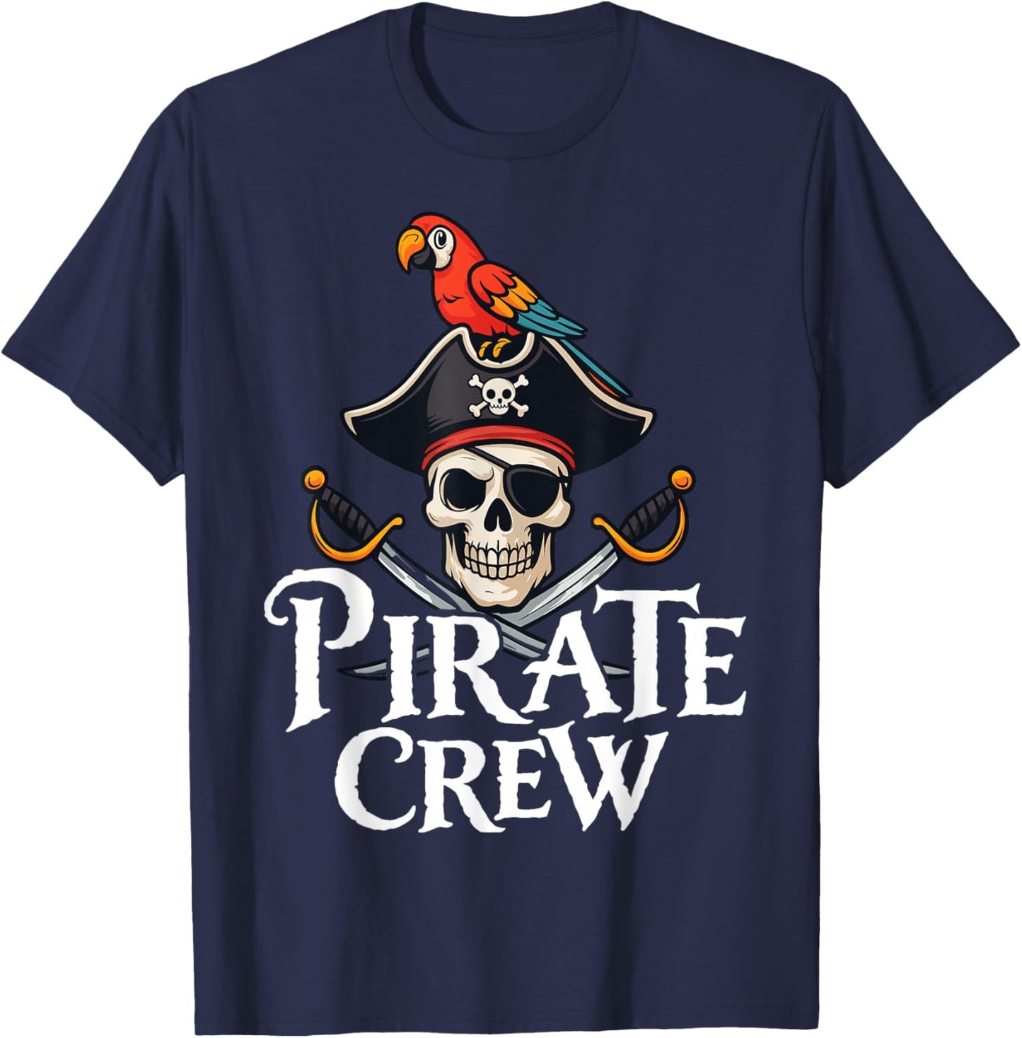 Funny Pirate Crew Halloween Costume Shirt T-Shirt - T-Shirt | Navy