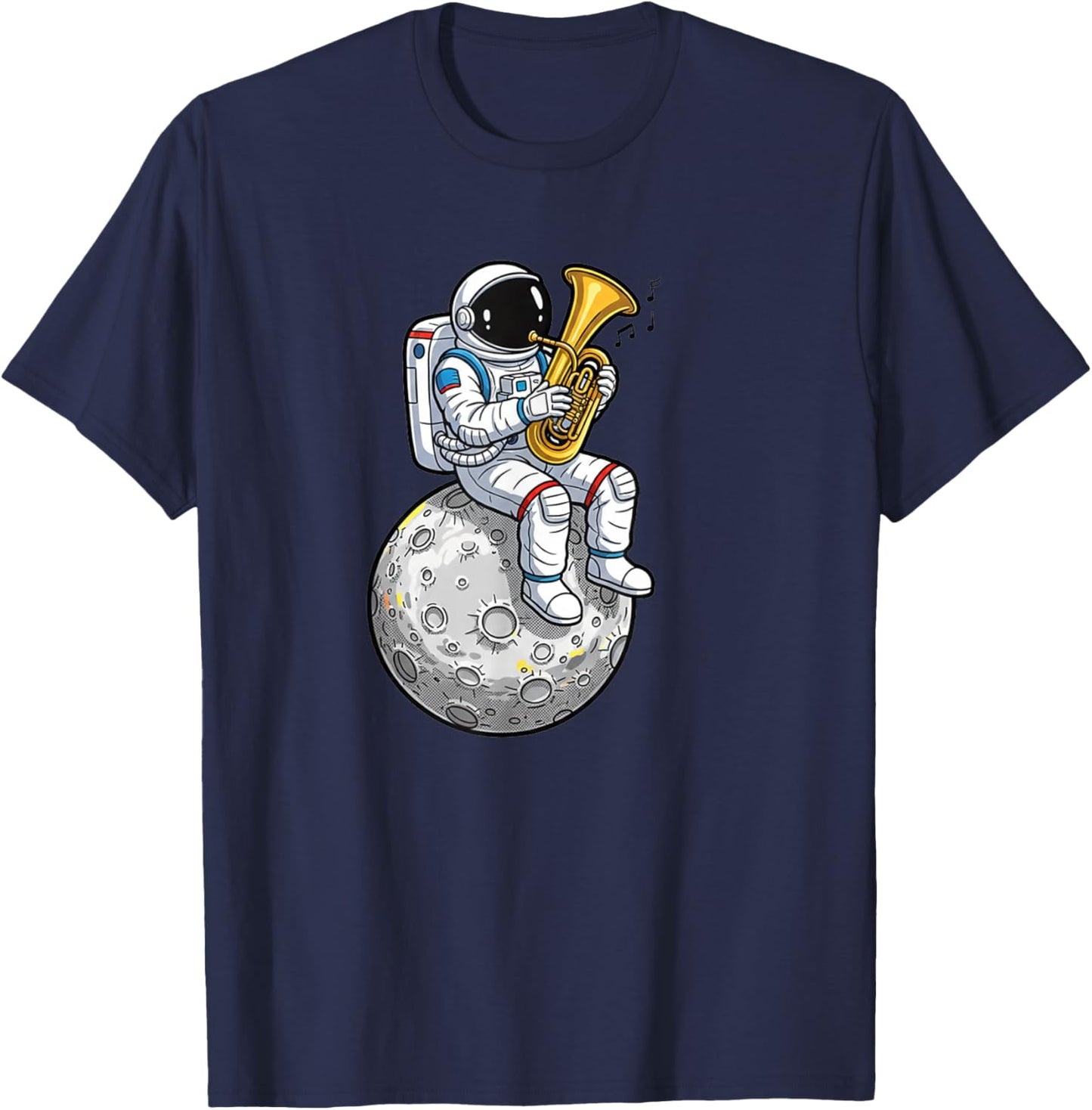 Tuba Astronaut Tuba Player Tuba Lover Tubist T-Shirt - T-Shirt | Navy