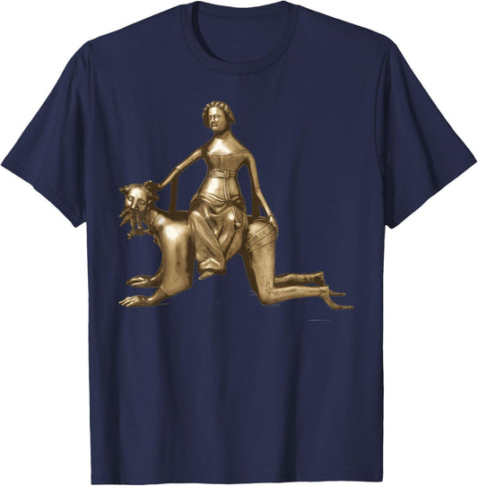 Phyllis and Aristotle Tale Philosopher Philosophy Teacher T-Shirt - T-Shirt | Navy