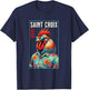 Saint Croix USVI Beach Chicken Rooster Lover T-Shirt - T-Shirt | Navy