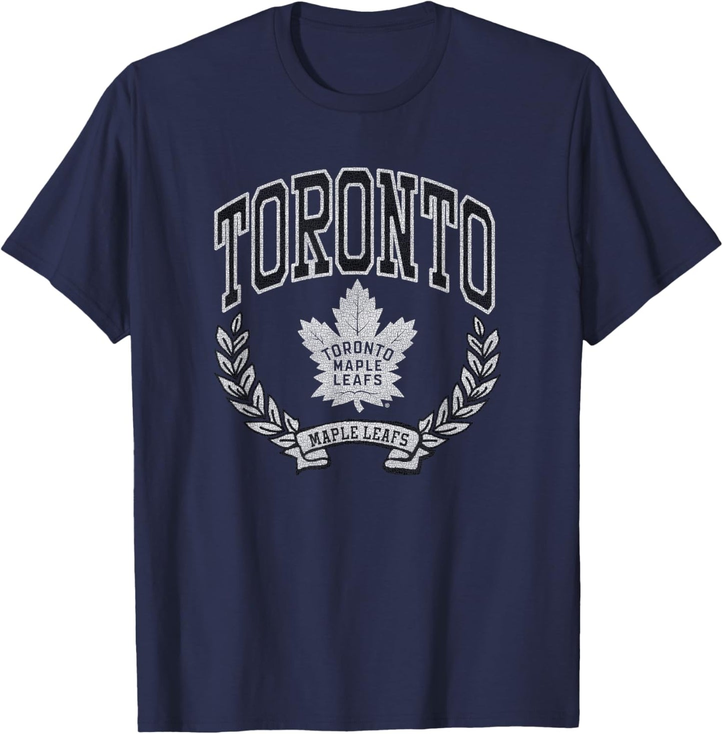 Toronto Maple Leafs Vintage Victory Blue Officially Licensed T-Shirt - T-Shirt | Navy