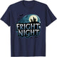 Fright Night Halloween Haunted House T-Shirt - T-Shirt | Navy