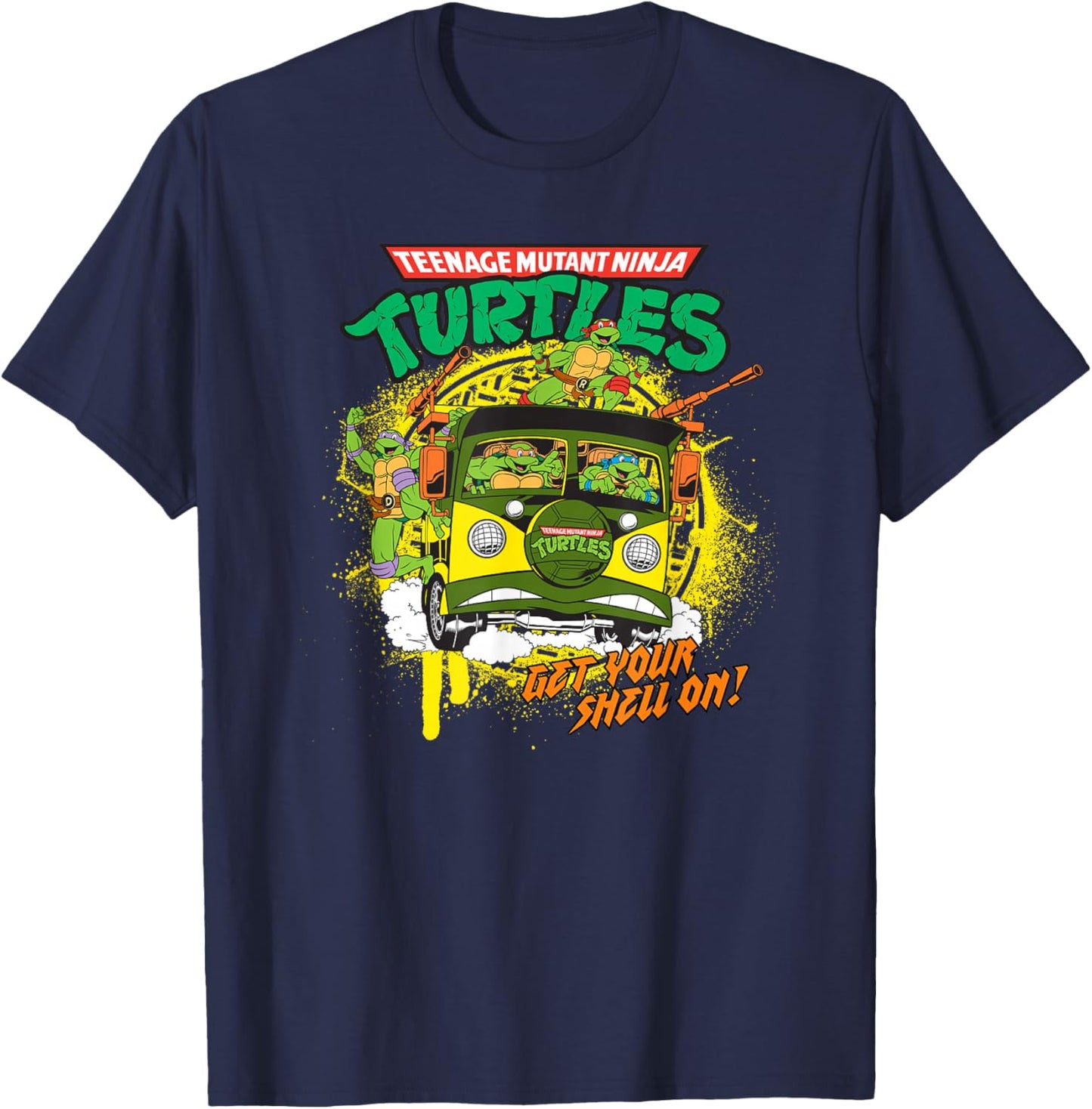 Teenage Mutant Ninja Turtles Get Your Shell on Van T-Shirt - T-Shirt | Navy