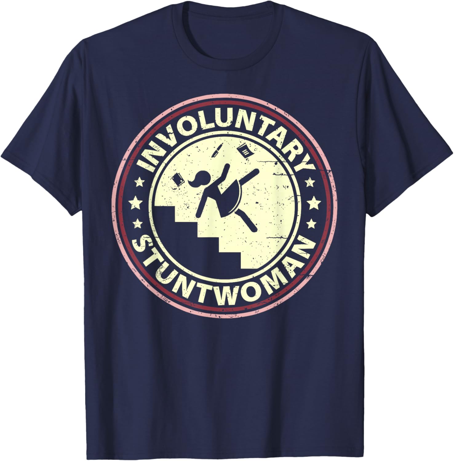 Involuntary Stuntwoman T-Shirt - T-Shirt | Navy