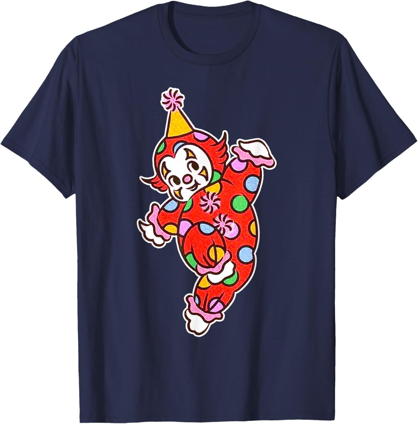 Kewpie Baby Clown Birthday Circus T-Shirt - T-Shirt | Navy