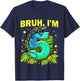 Bruh I'm 5 Years Old Iguana 5th Birthday Cute Reptile Boys T-Shirt - T-Shirt | Navy